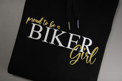 Premium Hoodie "Proud BIKER Girl"